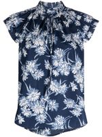 Polo Ralph Lauren blouse à fleurs imprimées - Bleu