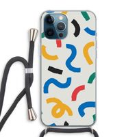 Illustratieve pop 2: iPhone 12 Pro Max Transparant Hoesje met koord