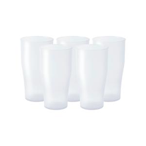 Longdrink glas - 8x - wit - kunststof - 450 ml - herbruikbaar