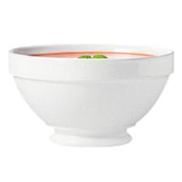 Soepkommen Horeca Bowls - wit - D13 x 7 cm - opaal - schaaltjes op kleine voet - stapelbaar