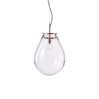 Bomma Tim Medium Hanglamp - Transparant - Koper