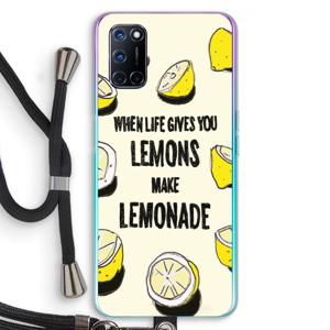 Lemonade: Oppo A72 Transparant Hoesje met koord