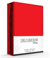 Dreamhouse Hoeslaken Katoen Rood-160 x 220 cm