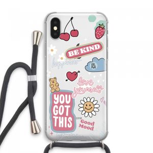 Positivity: iPhone XS Max Transparant Hoesje met koord