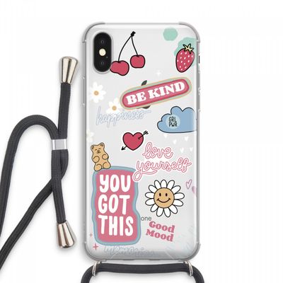 Positivity: iPhone XS Max Transparant Hoesje met koord