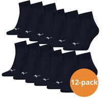 Puma Quarter Sokken Plain 12-pack Navy-47/49 - thumbnail