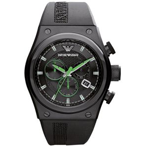 Horlogeband Armani AR6106 Rubber Zwart 28mm