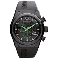 Horlogeband Armani AR6106 Rubber Zwart 28mm
