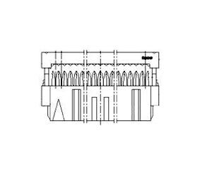 TE Connectivity 1-215911-0 Female connector Totaal aantal polen 10 Aantal rijen 2 1 stuk(s)