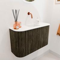 Toiletmeubel Mondiaz Joya | 73.2 cm | Meubelkleur Shadow | Faye wastafel Talc Midden | Zonder kraangat(en) Toiletmeubel Mondiaz Joya | 73.2 cm | Meubelkleur Shadow | Faye wastafel Talc Midden | Zonder kraangat(en)