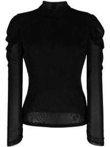 DVF Diane von Furstenberg blouse Remy à fronces - Noir