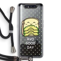 Avo Good Day: Samsung Galaxy A80 Transparant Hoesje met koord