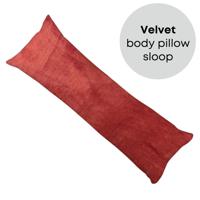 PandaHug Velvet Body Pillow Kussensloop Bordeaux (45x145 cm)