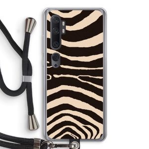 Arizona Zebra: Xiaomi Mi Note 10 Transparant Hoesje met koord