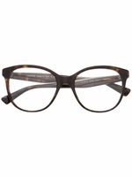VALENTINO GARAVANI EYEWEAR lunettes de vue VLTN à monture carrée - Marron