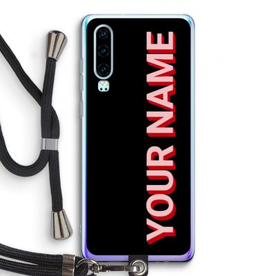 Namecase: Huawei P30 Transparant Hoesje met koord