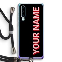 Namecase: Huawei P30 Transparant Hoesje met koord