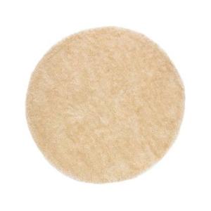 Tapeso Rond hoogpolig vloerkleed velvet - Posh champagne - 80 cm rond