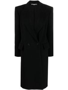 Stella McCartney double-breasted wool coat - BLACK