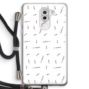 Hipster stripes: Honor 6X Transparant Hoesje met koord