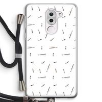 Hipster stripes: Honor 6X Transparant Hoesje met koord
