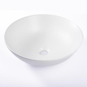 QeramiQ Dely Waskom - 38.5x38.5x14cm - keramiek - rond - mat wit SW1102403