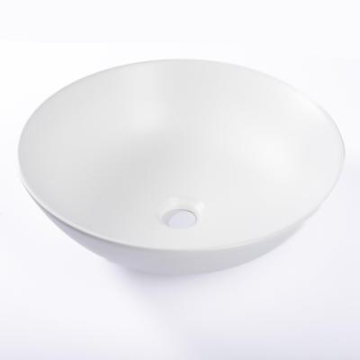 QeramiQ Dely Waskom - 38.5x38.5x14cm - keramiek - rond - mat wit SW1102403