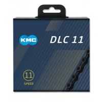 KMC fietsketting dlc 11 118 schakels - zwart, diamond durability, 243g