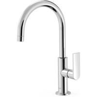 Wastafelkraan Tres Loft | Opbouw | Draaibare uitloop | Mengkraan | Hoog model | 1-hendel | Rond | Chroom
