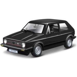 Modelauto Volkswagen Golf MK1 zwart 1:24