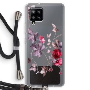 Mooie bloemen: Samsung Galaxy A42 5G Transparant Hoesje met koord