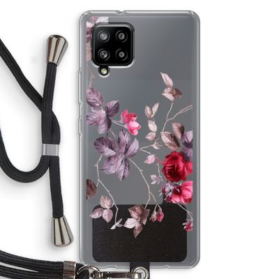 Mooie bloemen: Samsung Galaxy A42 5G Transparant Hoesje met koord
