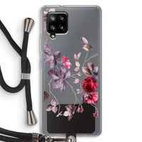 Mooie bloemen: Samsung Galaxy A42 5G Transparant Hoesje met koord