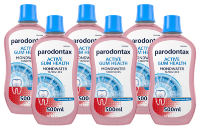 Parodontax Extra Fresh Mint Mondwater Multiverpakking Parodontax Extra Fresh Mint Mondwater Multiverpakking