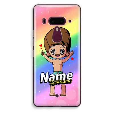 Chibi Maker man: HTC U12+ Transparant Hoesje