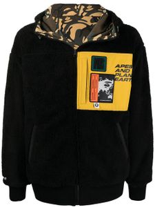 AAPE BY *A BATHING APE® veste Ape réversible à capuche - Noir