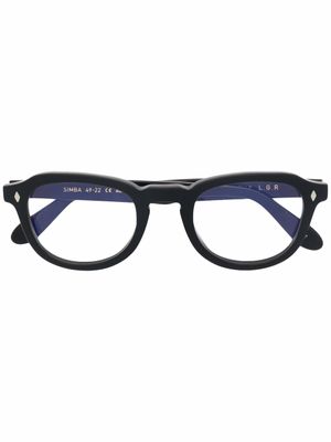 L.G.R lunettes de vue à monture ovale - Noir