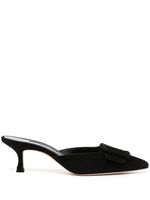 Manolo Blahnik mules Maysale 50 mm - Noir