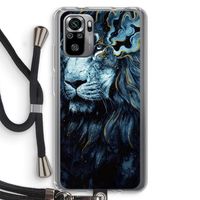 Darkness Lion: Xiaomi Redmi Note 10S Transparant Hoesje met koord