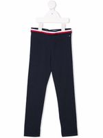 Tommy Hilfiger Junior legging à taille rayée - Bleu