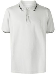 Maison Margiela polo à bords rayés - Gris