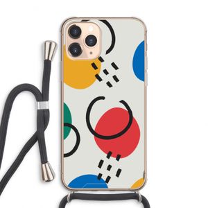 Illustratieve pop 3: iPhone 11 Pro Max Transparant Hoesje met koord