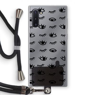 Eye pattern #2: Samsung Galaxy Note 10 Transparant Hoesje met koord
