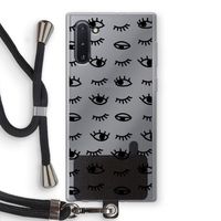 Eye pattern #2: Samsung Galaxy Note 10 Transparant Hoesje met koord