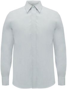 Alexander McQueen chemise à boutonnière dissimulée - Bleu