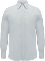 Alexander McQueen chemise à boutonnière dissimulée - Bleu