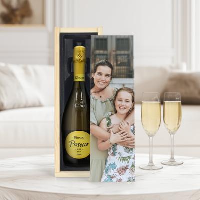 Wijn in bedrukte kist - Riondo Prosecco Spumante