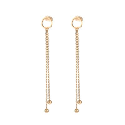 Kalli Hang Oorbellen Open Ring en Bolletjes Rosé