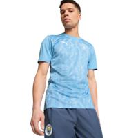 PUMA Manchester City Pre-Match Trainingsshirt 2024-2025 Lichtblauw Wit - thumbnail