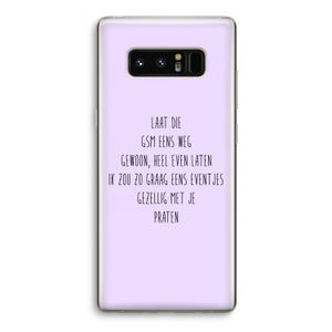GSM: Samsung Galaxy Note 8 Transparant Hoesje